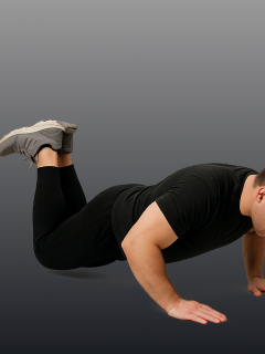 Knee push up - friendly variation of the standard exercise