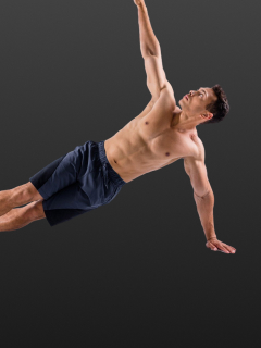 Side plank rotations - improve balance