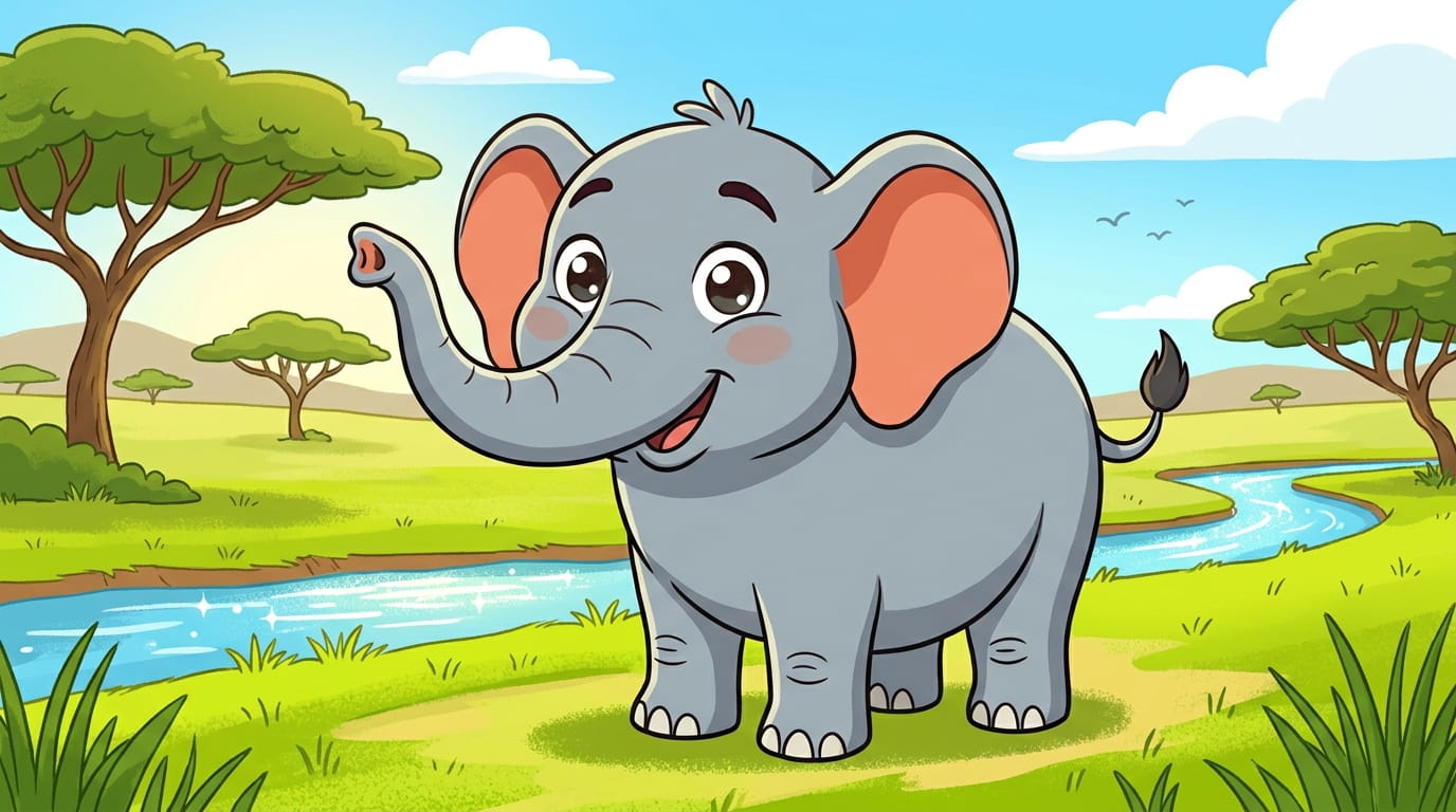 Jabari the Elephant: The Giant with a Super Trunk